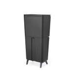 Кош за разделно събиране на смет 20+10+10 литра SortUp Hi - Dark Grey, Brabantia 