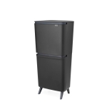 Кош за разделно събиране на смет 20+10+10 литра SortUp Hi - Dark Grey, Brabantia 