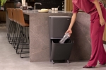Кош за разделно събиране на смет 20+10+10 литра SortUp Hi - Dark Grey, Brabantia 