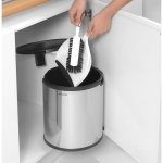Кош за смет за вграждане 15 литра Built-In - Brilliant Steel, Brabantia