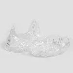 стъклена кокошка за бисквити