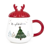 коледна чаша с капак с еленски рога