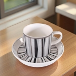 Керамичен сервиз за еспресо кафе 110 мл с подложни чинийки - 12 части, Хармония