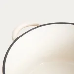 Чугунена емайлирана тенджера с капак 4 литра ANDREAS - цвят крем, HOMLA Полша