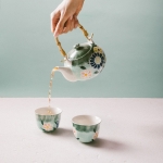 цветен керамичен чайник 600 мл