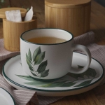 флорална чаша за кафе или чай