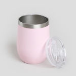 Стоманена двустенна термо чаша 360 мл FLAM, розова, HOMLA Полша