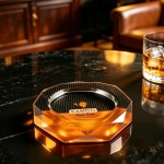 Стъклен пепелник 14.5 см - COHIBA 
