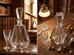 Bohemia Crystal сет BRILLANCY с гарафа и чаши