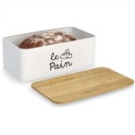 Метална кутия за хляб с бамбуков капак 33 x 18.5 x 12 см Le Pain, ZELLER Германия