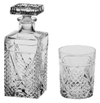 MEGAN кристален сервиз за уиски 7 части, Bohemia Crystal Чехия