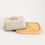 съд за масло с метален бежов капак