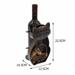 метална стойка за бутилка вино