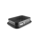 Правоъгълна форма за печене с падащо дъно и допълнителна основа Moka - 35 х 24 x H 8,6 см, IBILI Испания