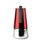 IBILI Moca кафеварка в цвят инокс и червен