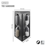 Троен таймер за чай SANDO - 2 / 3 / 7 мин, GEFU Германия