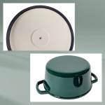 Чугунена тенджера с капак Ø 24 см Calido - зелена, KELA Германия