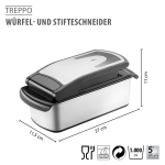Резачка за кубчета и пръчици TREPPO 2.0, GEFU Германия
