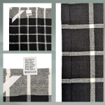 Комплект от 3 бр домакински кърпи за съдове 65 х 45 см Pasado“ - 65х45 см - черно-бели, KELA Германия