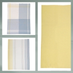 Комплект от 3 бр домакински кърпи за съдове 65 х 45 см Pasado - жълто-сини, KELA Германия