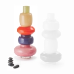 Стъклена ваза в червено 5 части PHILIPPI