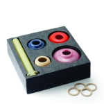 Модулна стъклена ваза 5 части BIANETTI - червена, PHILIPPI Германия