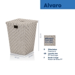 Кош за пране Alvaro, сребристо сив, KELA Германия