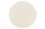 бяла плетена подложка - кръгла