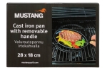 Чугунен грил тиган с моб. дръжка и подложка 27.5 х 18 см MUSTANG, Tammer Brands Финландия