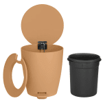 Кош за отпадъци AVA - цвят кафяв (Tan) - 3 л, BLOMUS Германия