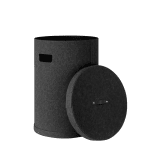 Кош за пране - кожен - SAHLA, размер L - черен, BLOMUS Германия