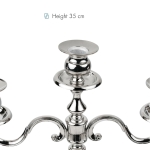 Троен свещник 35 см CLASSIC - цвят сребро, ZILVERSTAD Нидерландия