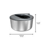 Стоманена центрофуга за салата Ø 27 см - сива, ZYLISS Швейцария