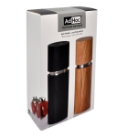 Комплект мелнички за сол и пипер 20 см Textura Grande - тъмен и светъл ясен, AdHoc Германия