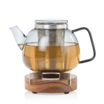 Стъклен чайник и поставка за подгряване AdHoc