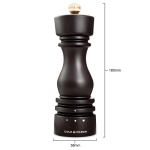 Мелничка за сол 18 см LONDON, цвят тъмен шоколад - с механизъм за прецизност, COLE & MASON Англия