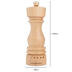 Мелничка за пипер 18 см LONDON, цвят натурален - с механизъм за прецизност, COLE & MASON Англия