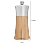 Мелничка за сол 15 см BROMLEY - цвят натурален, COLE & MASON Англия