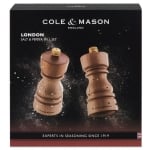 Комплект мелнички за сол и пипер 13 см LONDON, цвят натурален, COLE & MASON Англия