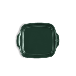 Керамична тава 22 x 22 см SQUARE OVEN DISH, цвят зелен кедър, EMILE HENRY Франция