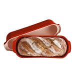 Керамична форма за печене на хляб LARGE BREAD LOAF BAKER - цвят мак, EMILE HENRY Франция