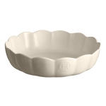 Керамична форма MADELEINE ROUND DISH, цвят екрю, EMILE HENRY Франция
