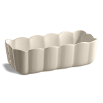 Керамична форма за печене на десерт / хляб 29 х 13.5 х 9 см MADELEINE LOAF DISH цвят екрю, EMILE HENRY