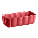 Керамична форма за печене на десерт / хляб 29 х 13.5 х 9 см, MADELEINE LOAF DISH, цвят бонбонено розово, EMILE HENRY Франция