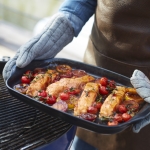 Керамична тава - форма за печене BBQ, 42.5 х 27.5 см, цвят трюфел, EMILE HENRY Франция