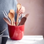 Керамичен съд за прибори, Ø 17см - цвят червен, EMILE HENRY 