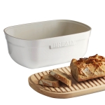 Кутия за хляб с дъска 35.5 х 24.5 см BREAD BOX, червен цвят, EMILE HENRY Франция