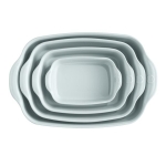Керамична тава 36.5 х 23.5 см RECTANGULAR OVEN DISH, светло сива, EMILE HENRY Франция