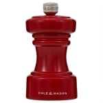 Мелничка за сол 10.4 см HOXTON, цвят червен гланц, COLE & MASON Англия