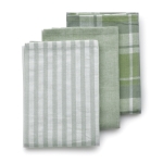 Комплект от 3 бр домакински кърпи за съдове 65 х 45 см Pasado - маслинено зелени, KELA Германия